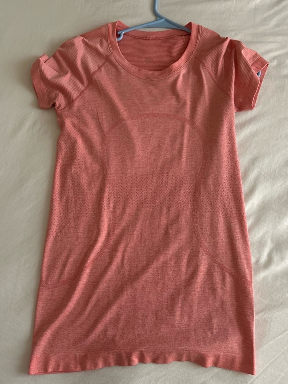lululemon athletica Coral Pink Short Sleeve Tee Dress